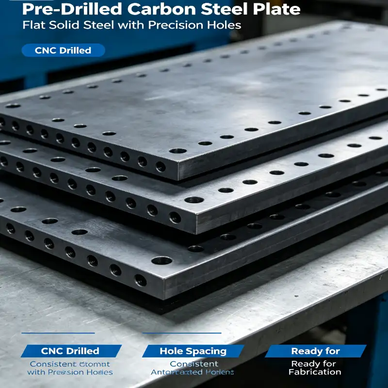 Pre-drilled ແຜ່ນເຫຼັກກາກບອນ